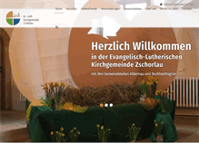Tablet Screenshot of kirche-zschorlau.de